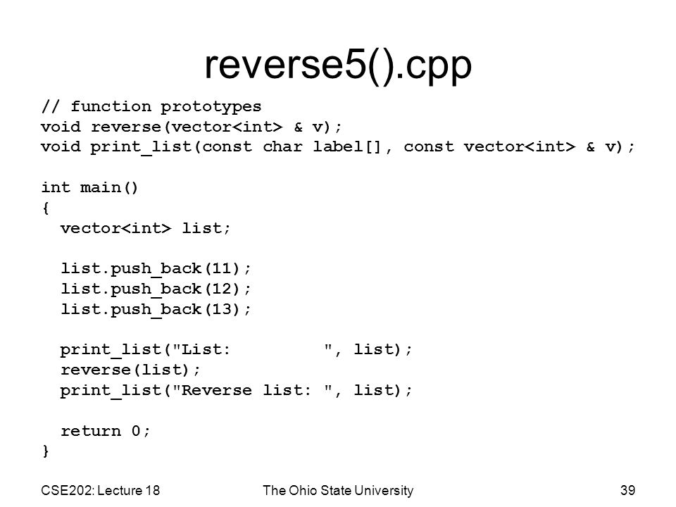 960x720 Lecture Ohio State C Vector Class