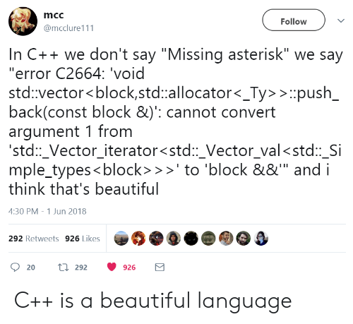 500x459 Mcc Follow In C We Don't Say Missing Asterisk We Say Error