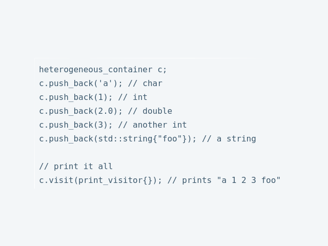 640x480 A True Heterogeneous Container In C Andy G's Blog