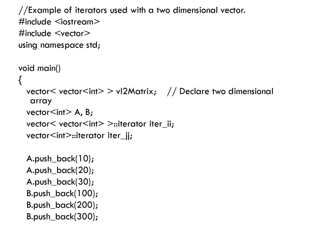 stl vector code