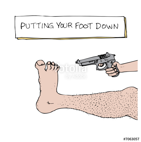 497x500 Putting Your Foot Down Stock Image And Royalty Free Vector