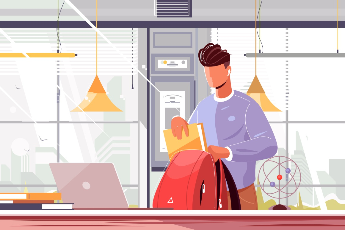 1160x772 Student Packing Backpack