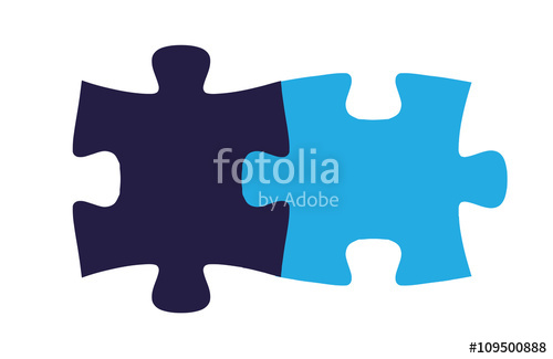 500x325 Vector Puzzle Pieces Fitting Together