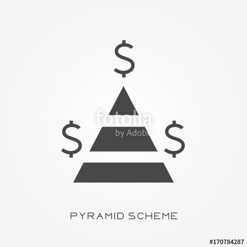 500x500 Silhouette Icon Pyramid Scheme Stock Image And Royalty Free