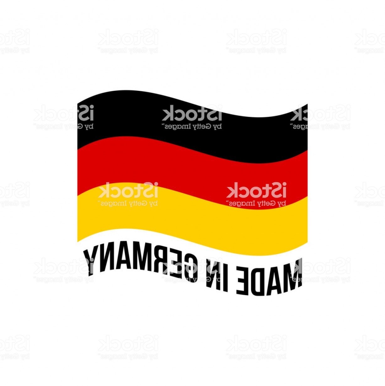 1227x1228 Made In Germany Icon With German Flag Vector Quality Logo Or Wavy