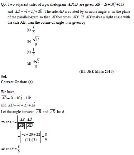 430x498 Vectors Important Questions Revision Notes For Jee