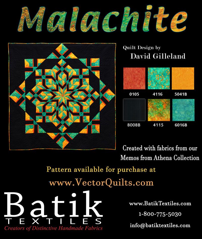 David Gilleland Malachite Vector Quilts Beautiful Quilts You 800x949 David Gilleland Malachite Vector Quilts Beautiful Quilts You