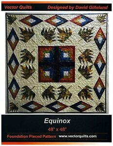 232x300 Equinox Quilt Quilting Pattern, Foundation Piecing From Vector