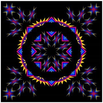 360x361 Foundation Piecing Pattern Vector Quilts Solar Flare