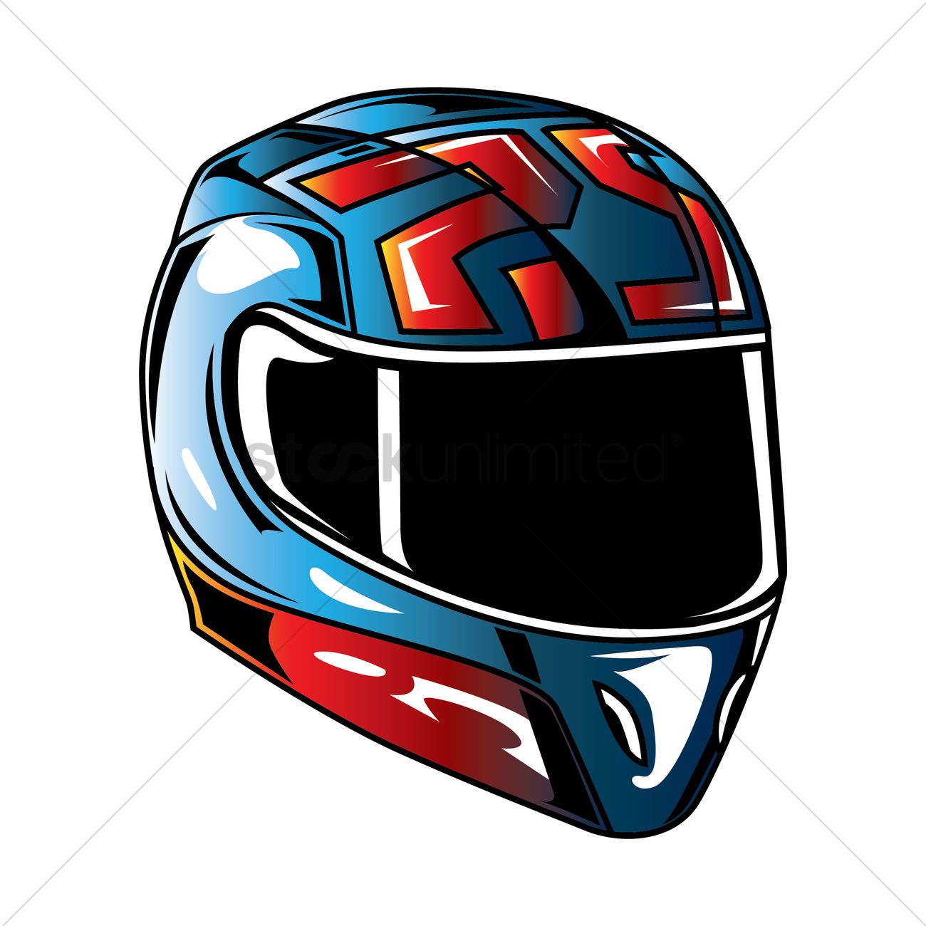1300x1300 Race Helmet Vector Image