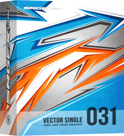 500x549 Vector Racing Graphic Single