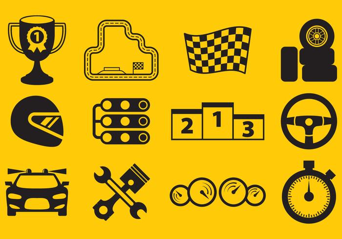 700x490 Vector Racing Icons