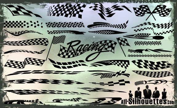 575x354 Free Vector Racing Flags Files, Vectors Graphics