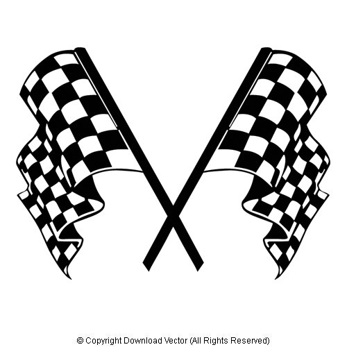 500x500 Free Vector Checkered Flag Clip Art Vectors