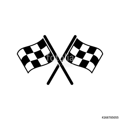 500x500 Racing Flag Icon Vector Stock Image And Royalty Free Vector