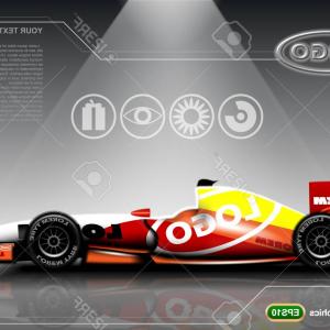 300x300 Photostock Vector Racing Car Template Vector Graphics Layered