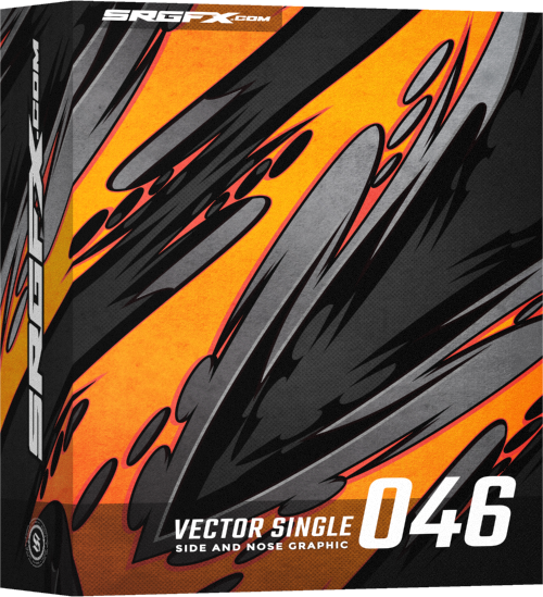 500x549 Vector Racing Graphic Single
