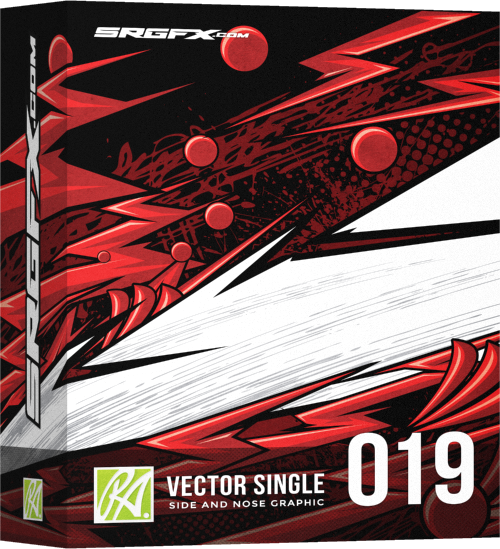 500x549 Vector Single Racing Graphic