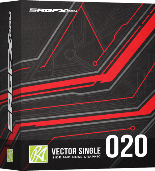 500x549 Vector Single Racing Graphic