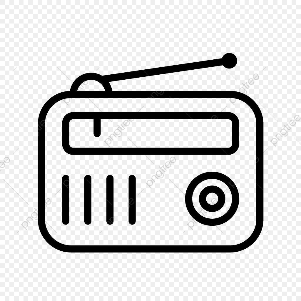 1024x1024 Vector Radio Icon, Radio, Radio Set, Fm Radio Png And Vector