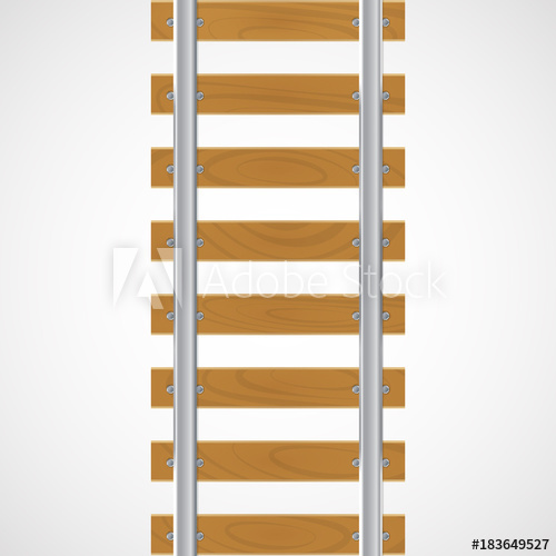 500x500 Vector Rails On A Wooden