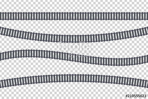 500x334 Vector Set Of Realistic Isolated Of Rails For Decoration