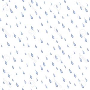 300x300 Rain Drops Seamless Pattern With Blue Drop Vector Clipart