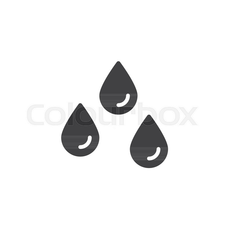 800x800 Rain Drops Vector Icon Filled Flat Stock Vector Colourbox