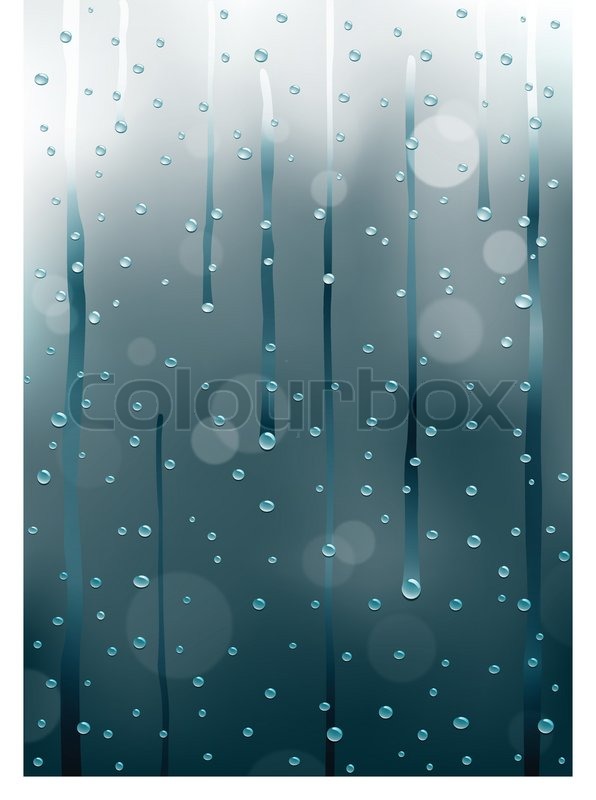 596x800 Background With Rain Drops On The Stock Vector Colourbox
