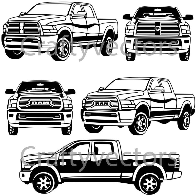 794x794 Dodge Ram Vector Etsy