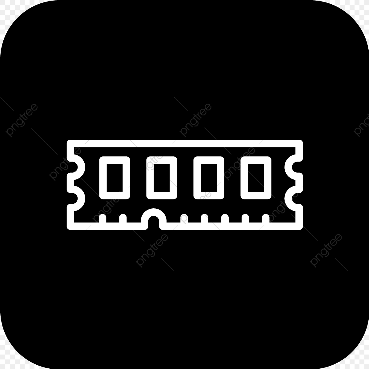 1199x1199 Vector Ram Icon, Chip, Memory, Ram Png And Vector With Transparent