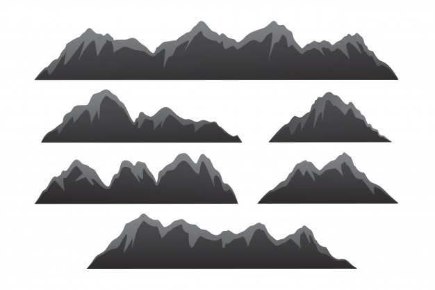 626x417 Mountain Set Range Of Mountains Vector Illustration, Outdoor
