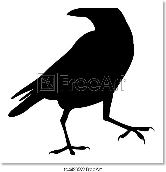 561x581 Free Art Print Of Raven Vector Bird Vector To See Similar