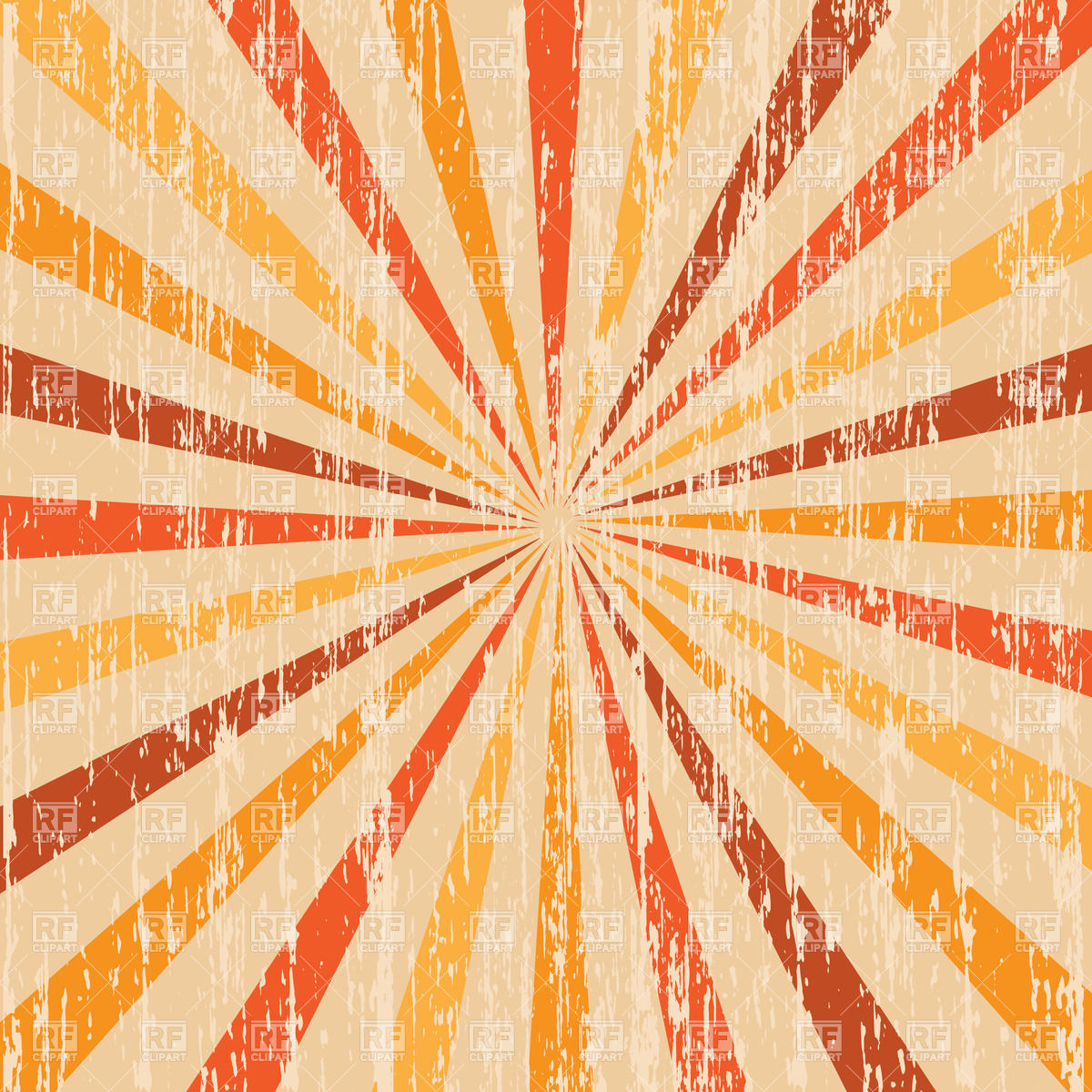 1200x1200 Festive Shabby Background With Red And Orange Rays Vector Image