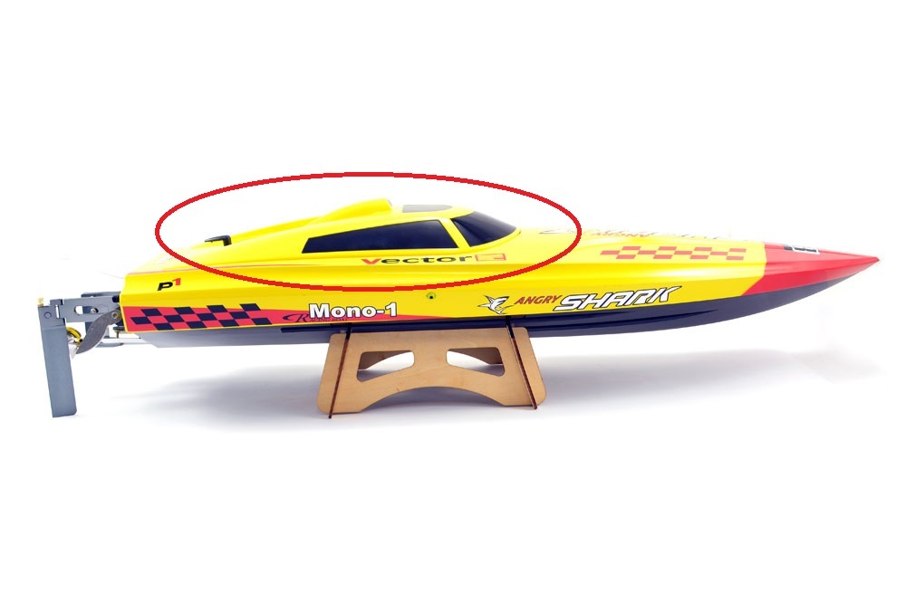 1000x667 Volantex Racent Vector Angry Shark Rc Boat Parts Hull