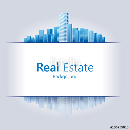 500x500 Real Estate Background Vector Illustration Stock Image