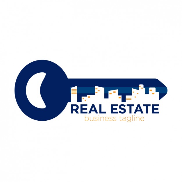 626x626 Real Estate Logo In Key Form Vector Free Download