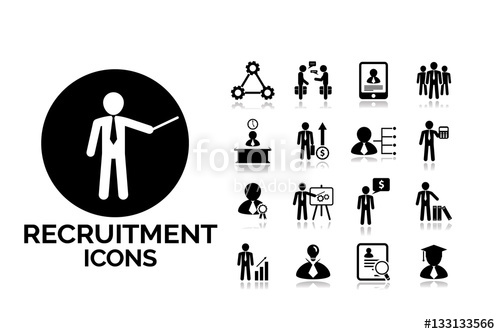 500x334 Recruitment Icons Vector Concept Stock Image And Royalty Free