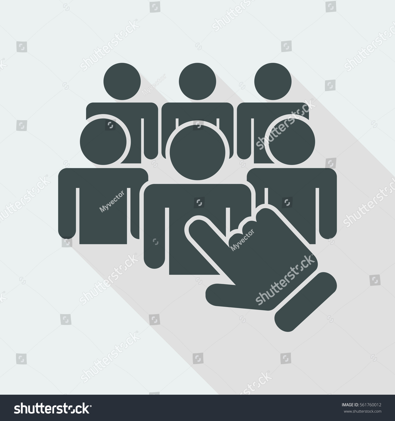 1500x1600 Stock Vector Recruitment Icon