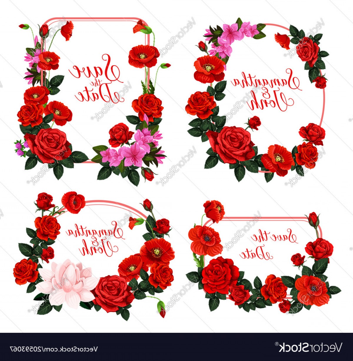 Wedding Invitation Design With Frame Of Red Flower Vector Soidergi 1200x1228 Wedding Invitation Design With Frame Of Red Flower Vector Soidergi