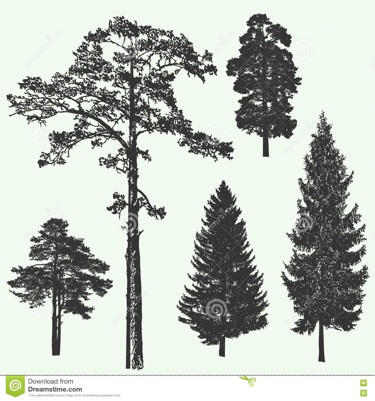 1300x1390 Forest Tree Silhouette Vector