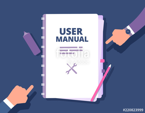500x389 User Guide Document User Manual, Reference With People Hands