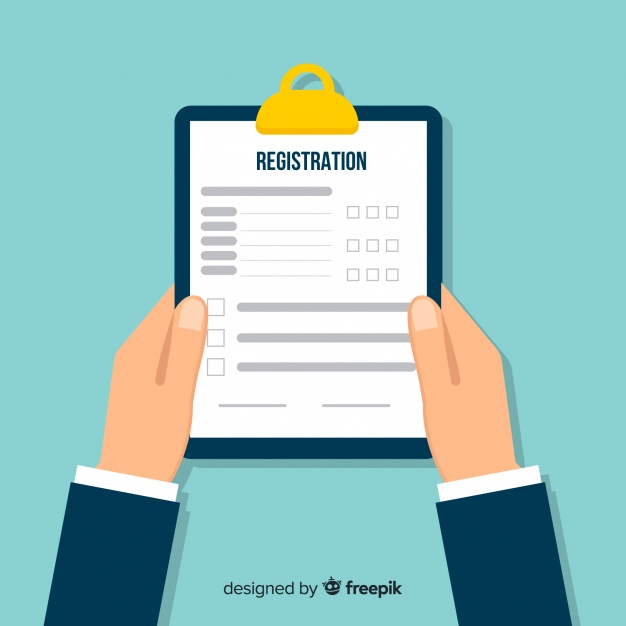 626x626 Registration Form Vector Free Download