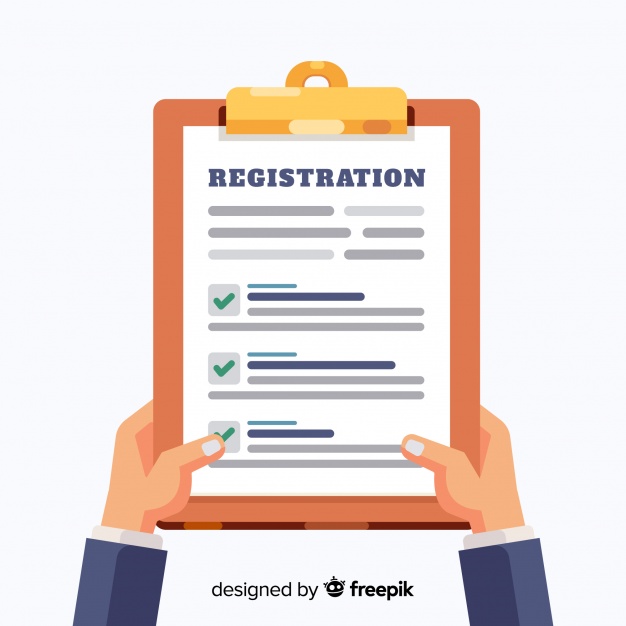 626x626 Registration Form Template With Flat Design Vector Free Download