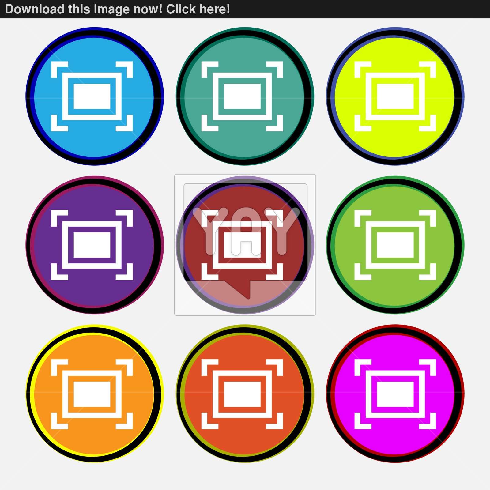 Crops And Registration Marks Icon Sign Nine Multi Colored Round 1600x1600 Crops And Registration Marks Icon Sign Nine Multi Colored Round