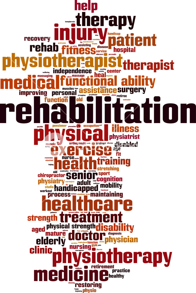 669x1000 Rehabilitation Mining Word Cloud Concept Vector Illustration