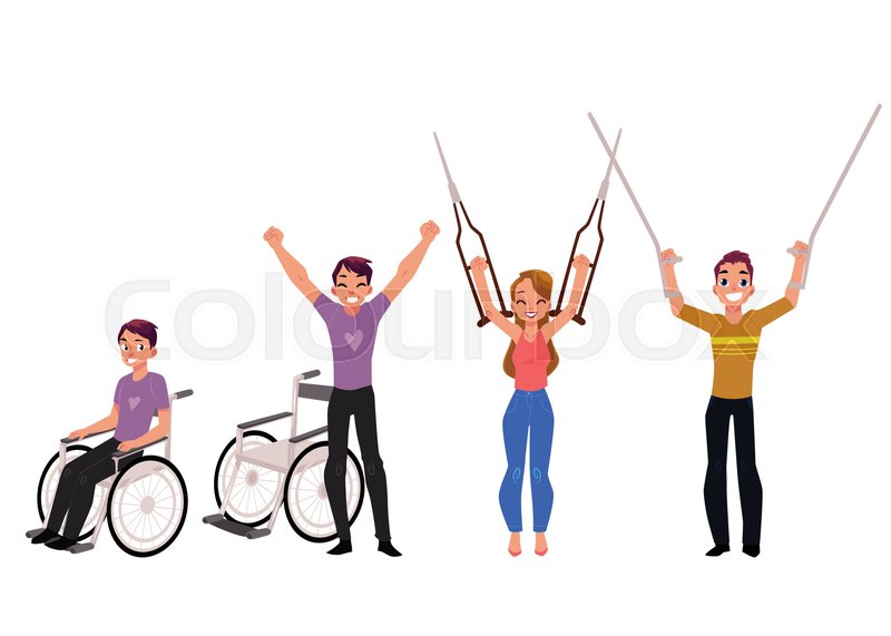 800x571 Medical Rehabilitation, Recovery After Stock Vector Colourbox