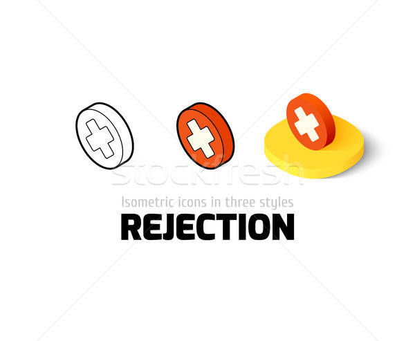600x493 Rejection Icon In Different Style Vector Illustration Sidmay