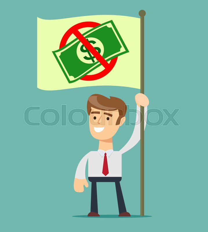 717x800 Rejection Money, Concept Businessman Stock Vector Colourbox