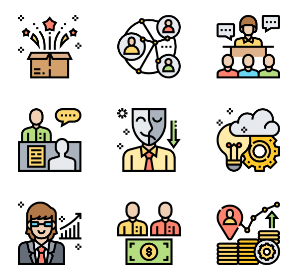 600x564 Public Relations Icons